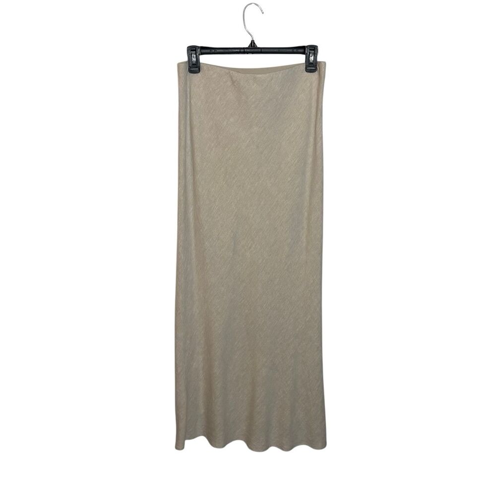 Glassons linen blend beige maxi skirt - 10
